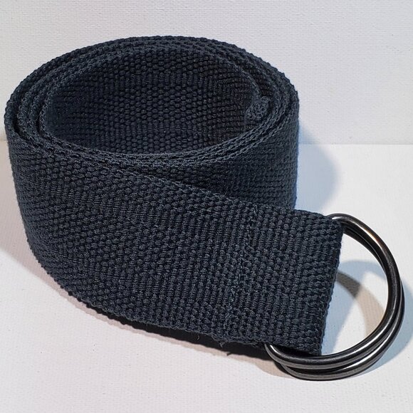 D-RING WOVEN BELT..DARK NAVY BLUE..OVERALL LENGTH 44 INCHES.. NWOT - Picture 1 of 1